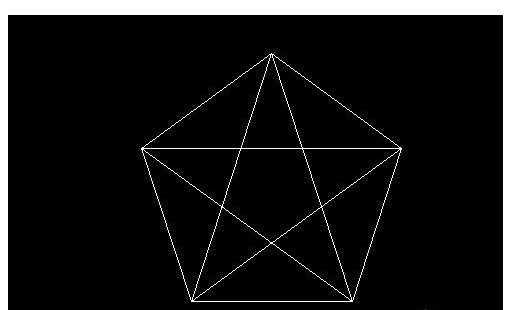 CAD如何快速画五角星