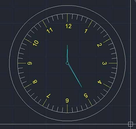 CAD怎么画手表表盘平面图