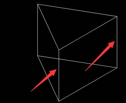 CAD怎么繪制一個立體的三角柱?