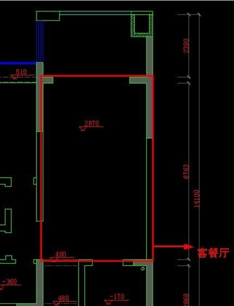 CAD客餐厅吊顶画法