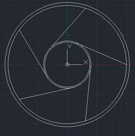 CAD如何繪制輪盤(pán)平面圖
