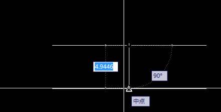 CAD怎么画一条直线的中垂线