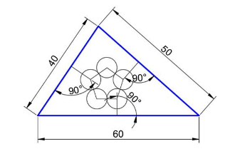 CAD 怎么繪制三角形內嵌花朵的圖形?