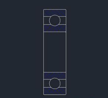 CAD绘制深沟球轴承的步骤