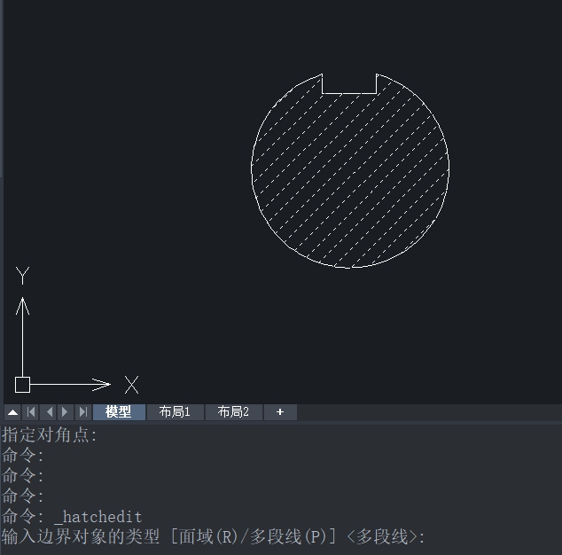 CAD如何重新生成图案填充边界